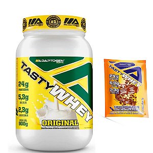 TASTY WHEY 900G + TASTY WHEY 34G SABOR CHOCOMALTINE - ADAPTOGEN