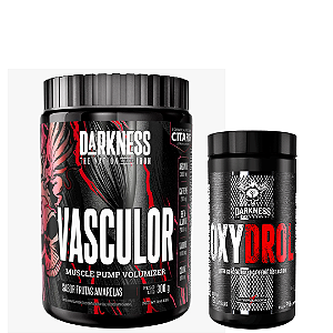 VASCULOR 300g PRÉ TREINO SEM CAFEINA + CAFEINA 200MG 120 CAPS (VALIDADE 09/26) - DARKENSS