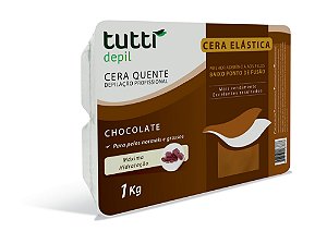 Cera Elástica Chocolate 1kg Tutti Depil