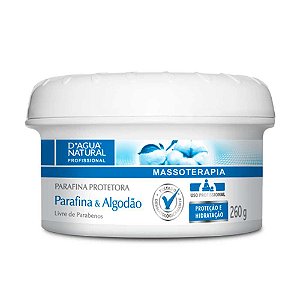 Parafina Protetora PARAFINA & ALGODÃO 260g D'agua Natural