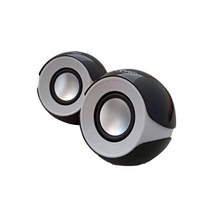 MINI ALTO-FALANTE KNUP KP-603 P/ LAPTOP, COMPUTADOR, CELULAR, TABLETS - 10W RMS - ENTRADA USB 2.0 - SAÍDA DE ÁUDIO P2 - CABO DE 0,70M - COMPATÍVEL C/ TODOS OS SISTEMAS OPERACIONAIS