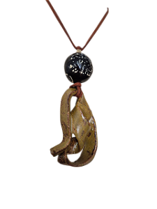 Cerâmica -  Colar  Côncavo verde