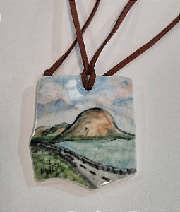 Cerâmica -  Colar  Vitória  Beira Mar e Penedo