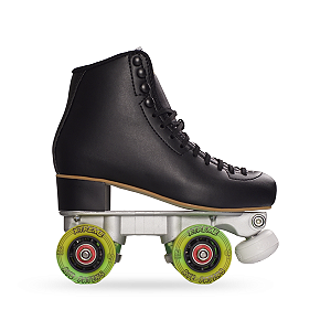 Patins Xtreme Preto c/ Roda Verde e Amarelo