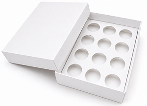 Caixa para 12 Brigadeiros 20x13x4 - Pct com 10 Unidades