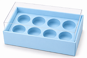 Caixa com Berço para 8 Brigadeiros 16x9x4,5 - Pct com 10 Unidades