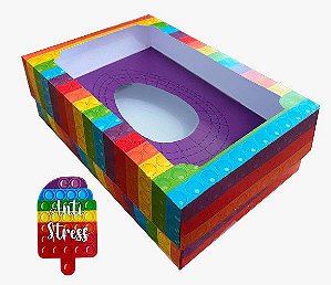 Caixa para Ovos de Colher Anti Stress - Berço Ajustável - 20x13x7