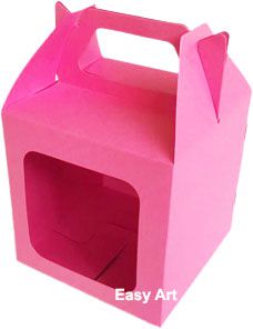 Caixa Maleta 10x10x10 Pink - Pct com 10 Unidades