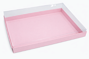 Caixas para Convites / Multiuso - Rosa Claro - Pct com 10 Unidades