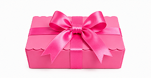 Caixinha para Biscoitos e Presentes / Pink - Pct com 10 Unidades