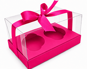 Caixas para 02 Cupcakes 17,5x11x9 - Pct com 10 Unidades