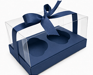 Caixas para 02 Cupcakes 17,5x11x9 - Pct com 10 Unidades