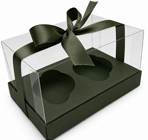 Caixas para 02 Cupcakes 17,5x11x9 - Pct com 10 Unidades