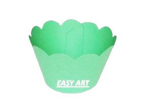 50 Wrapper para Cupcakes 5,5x3,5x4,5 - Verde Pistache