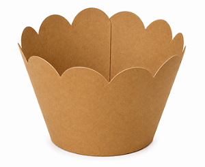 50 Wrapper para Cupcakes 5,5x3,5x4,5 - Kraft