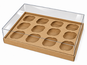 Caixas para 12 Mini Cupcakes 23,5x16,8x6 - Pct com 10 Unidades
