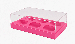 Caixas para 6 Mini Cupcakes - Pct com 10 Unidades