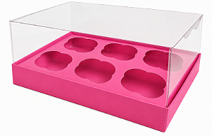 Caixas para 6 Cupcakes Padrão 24x18,5x9 - Pct com 10 Unidades