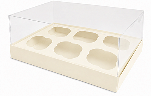 Caixas para 6 Cupcakes Padrão 24x18,5x9 - Pct com 10 Unidades