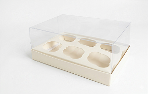 Caixas para 6 Cupcakes Padrão 24x18,5x9 - Pct com 10 Unidades
