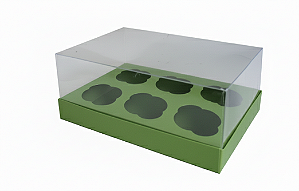 Caixas para 6 Cupcakes Padrão 24x18,5x9 - Pct com 10 Unidades