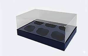 Caixas para 6 Cupcakes Padrão 24x18,5x9 - Pct com 10 Unidades