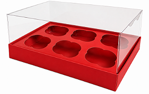 Caixas para 6 Cupcakes Padrão 24x18,5x9 - Pct com 10 Unidades