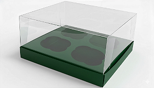 Caixas para 4 Cupcakes Tamanho Padrão 17,5x18,5x9 - Pct com 10 Unidades