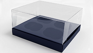 Caixas para 4 Cupcakes Tamanho Padrão 17,5x18,5x9 - Pct com 10 Unidades