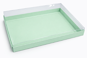 Caixas para Convites / Multiuso - 29x16x2,5 - Verde Claro Pct com 10 Unidades
