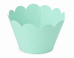 50 Wrapper para Cupcakes 6,5x4,5x4,5 - Verde Claro