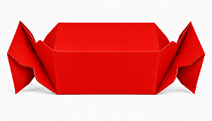 Caixa Bala para Lembrancinhas 10x5x5 - Pct com 10 Unidades