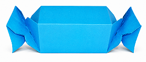 Caixa Bala para Lembrancinhas 10x5x5 - Pct com 10 Unidades