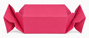 Caixa Bala para Lembrancinhas 8x4x4 - Pct com 10 Unidades