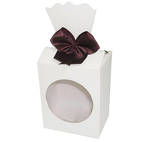 Caixinha para Lembrancinhas / Presentes com Visor - Pct com 10 Unidades