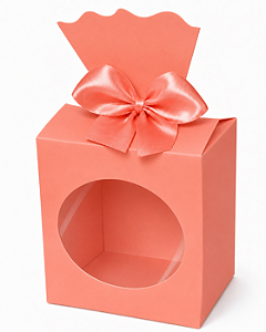 Caixinha para Lembrancinhas com Visor 7,5x5,5x9,5 - Pct com 10 Unidades