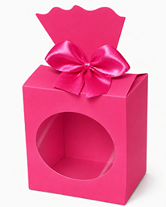 Caixinha para Lembrancinhas com Visor 7,5x5,5x9,5 - Pct com 10 Unidades