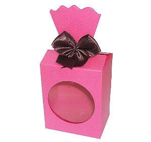 Caixinha para Lembrancinhas / Presentes com Visor - Pct com 10 Unidades