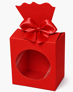 Caixinha para Lembrancinhas com Visor 7,5x5,5x9,5 - Pct com 10 Unidades