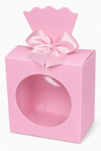Caixinha para Lembrancinhas com Visor 7,5x5,5x9,5 - Pct com 10 Unidades