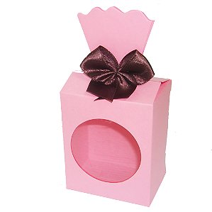 Caixinha para Lembrancinhas / Presentes com Visor - Pct com 10 Unidades