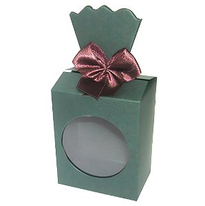 Caixinha para Lembrancinhas / Presentes com Visor - Pct com 10 Unidades