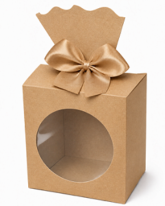 Caixinha para Lembrancinhas com Visor 7,5x5,5x9,5 - Pct com 10 Unidades