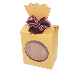 Caixinha para Lembrancinhas / Presentes com Visor - Pct com 10 Unidades