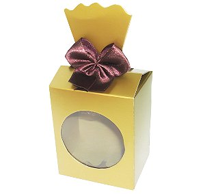 Caixinha para Lembrancinhas / Presentes com Visor - Pct com 10 Unidades