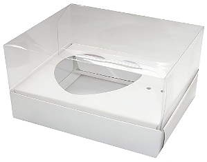 Caixa coração de Colher / 100g - Branco - Pct com 10 Unidades