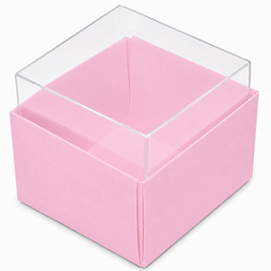 Caixas para 02 Macarons - 5x4,5x4,5 - Pct com 10 Unidades