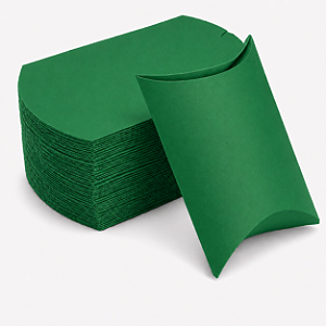 Caixa Almofada Verde Bandeira 11,5x9,5x3 - Pct com 10 Unidades