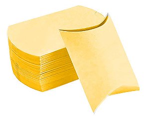 Caixa Almofada Laranja Claro - Pct com 10 Unidades