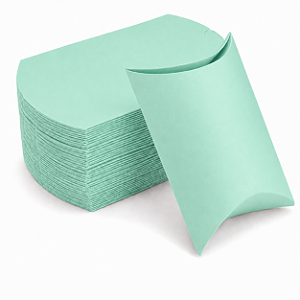 Caixa Almofada Verde Claro 11,5x9,5x3 - Pct com 10 Unidades